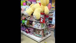 Little girl's dream of a giant teddy bear is about to come true #shorts