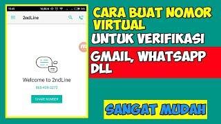 CARA MEMBUAT NOMOR HP VIRTUAL UNTUK VERIFIKASI||GMAIL, WHATSAPP, FACEBOOK DAN LAIN-LAIN