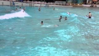 Michaela & Edison in the wavepool