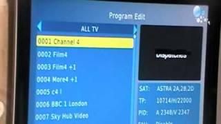 Xoro HD Satellite Receiver - Sort  & Delete Channels