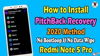 Install PitchBlack Recovery on Redmi Note 5 Pro | Without Loosing Data | 2020 Build Based on TWRP |