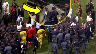 Fans Throw Bottles At Rhulani Mokwena After FIGHT With TS Galaxy,  Police Intervene