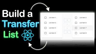Build this AMAZING Transfer List in React Js