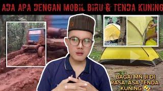 Tenda kuning dan mobil biru yang lagi viral ditiktok