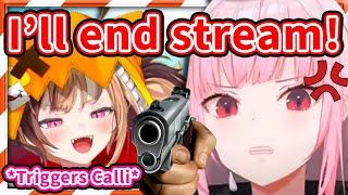 Calli Threatens to End The Stream After Gigi Said These 2 Words 【HololiveEN】