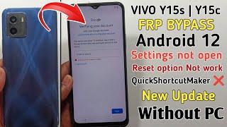 Vivo Y15s/Y15C Android 12 FRP Bypass Without PC | Vivo (V2120) Bypass Google Account | New Update