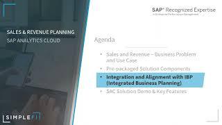 Sales and Revenue Planning in SAP Analytics Cloud