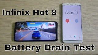 Infinix Hot 8 5000mAh Battery Drain Test