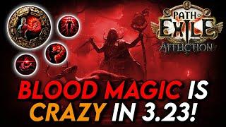 WARLOCK BLOOD MAGIC looks INSANE in Affliction League! | Path of Exile 3.23