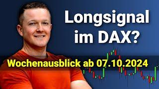 Ist das jetzt ein Longsignal? | DAX Analyse und Wochenausblick ab dem 07.10.2024