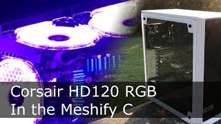 Installing Corsair HD120 RGB lights in the Meshify C case