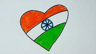 How to Draw Easy and Colourful 26 January Drawing/Republic Day special Drawing/Indian Flag