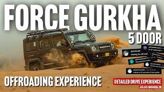 2024 Force Gurkha 5 Door | Most Detailed Drive Experience in City, sand, mountains | TRUE offroader