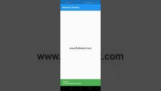 Network Connectivity checker in Flutter