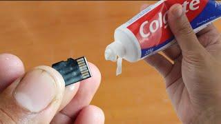 Repair A Corrupted Sd Card With Lemon  & Colgate Toothpaste,Memory Card % Working  Expert 101