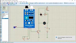 [Proteus 8.0 profesional]Tutorial Indonesia simulasi rangkaian dispenser otomatis sensor infrared