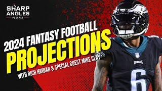 2024 Fantasy Football Projections | Rich Hribar & Guest Mike Clay of ESPN | Sharp Angles Podcast