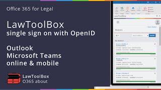 LawToolBox for Office 365 - Single Sign on with OpenID