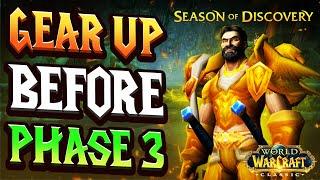 GEAR UP FAST before SoD Phase 3 Release - WoW Season of Discovery