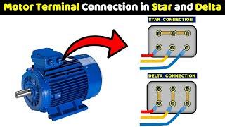 3 Phase Motor Terminal Connection in Star & Delta @TheElectricalGuy