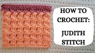 How To Crochet: Judith Stitch | Tutorial, DIY, Beginner Crochet, Easy Crochet,Lace,Pretty,Cute,Fun 