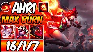 MAX BURN AHRI - BLACKFIRE TORCH 5x BURN | Full AP Build & Runes | League of Legends