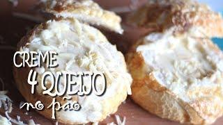 CREME DE QUATRO QUEIJOS NO PÃO | RECEITA RÁPIDA | DIKA DA NAKA