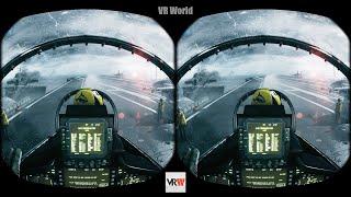 360 VR VIDEOS - F-18 Fighter combat on the sky  3D SBS Battlefield 3 VR 3D Cardboard