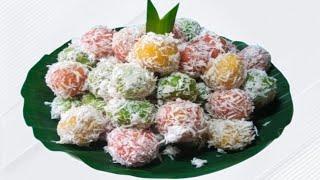 Resep kue klepon tepung tapioka isi gula merah, praktis dan ekonomis.