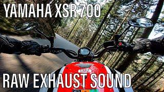 II Yamaha XSR 700 II Test Ride II Engine sound only II RAW OnBoard II