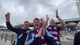 WEST HAM FANS ARRIVE IN PRAGUE AHEAD OF UEFA CONFENCE LEAGUE FINAL