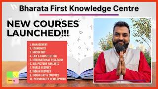  New Courses  Launched - Bharata First Knowledge Centre | Register now!!!