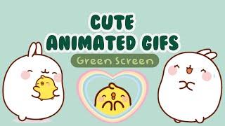 Cute Animated Gifs | Green Screen