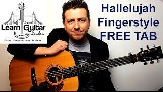 Hallelujah - Fingerstyle Guitar Tutorial - Leonard Cohen - FREE TAB