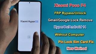 Xiaomi Poco F4 Frp Bypass HyperOs Android 14 | Gmail/Google Lock Remove Poco F4 HyperOs Without Pc