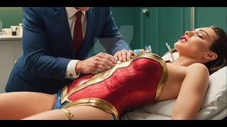 The superheroine lost the battle and is in urgent need of first aid