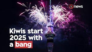 Auckland, New Zealand welcomes 2025 with huge fireworks display | 1News on TVNZ+