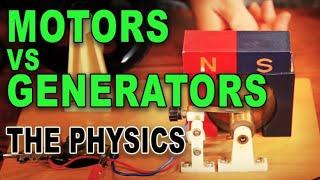 What's the difference between motors and generators?