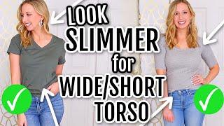 10 Tips to Look Slimmer for Short Torso Body Shape *somewhat unconventional*