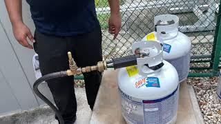 How to fill a LP or liquid propane tank Hint take it to a professional!
