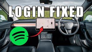 Fix Spotify Login On Tesla | Social Login Spotify Fix