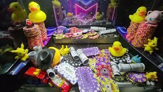 Coin pusher episode 81 high risk bonus ducks pokemon mario buggy slime Asmr NEW cool ducks huge win?