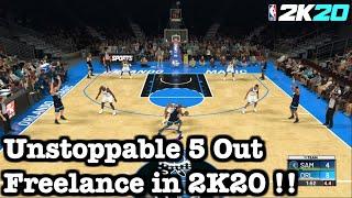 NBA 2K20 Easy Ways to Score Freelance Tutorial Easiest Beginner Offense in 2K20 How to 5 Out