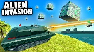 Amazing ANTI-UFO TANK vs ALIEN INVASION! (Ravenfield Best Mods)