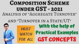 Composition Scheme under GST (2021) - Aggregate Turnover and Turnover in a State/UT | Full Analysis