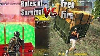 Rules of Survival vs Free Fire Mobile Battle Royale Comparison (iOS/Android)