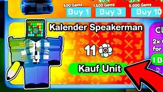 *NEUER* KALENDER SPEAKERMAN In Toilet Tower Defense! (Update Leaks)