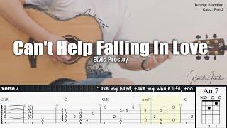 Can’t Help Falling in Love - Elvis Presley | Fingerstyle Guitar | TAB + Chords + Lyrics