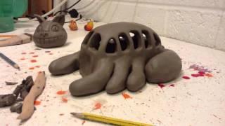 clay CATBUS model, Studio Ghibli, My Neighbour Totoro