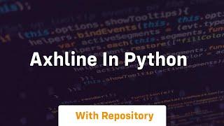 axhline in python